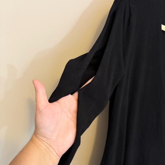 CACHE Wrap Sweater Black Medium - Picture 6 of 8